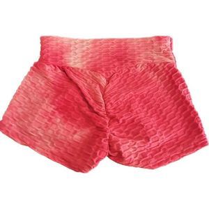 Pink Tie Dye Scrunch Butt Shorts